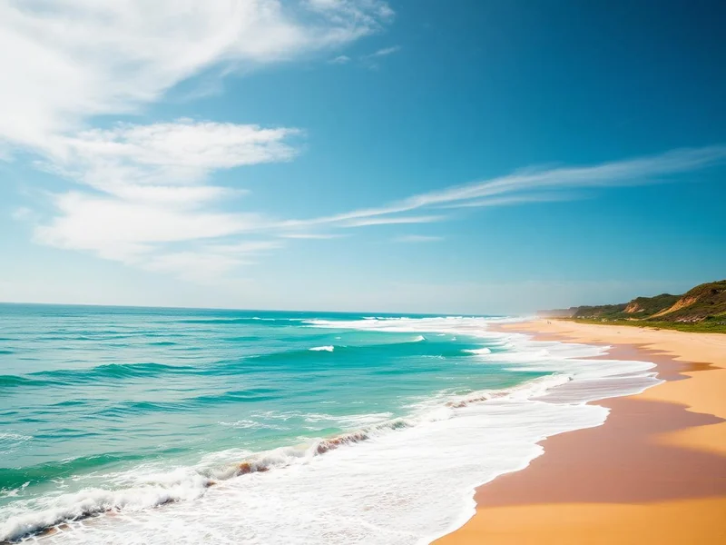Lagon turquoise et plage paradisiaque